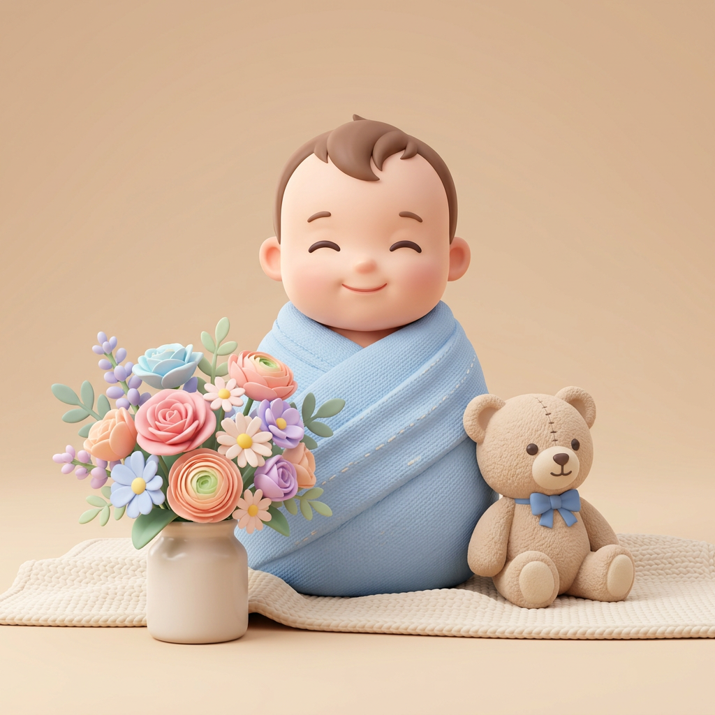 New Born Baby Flowers