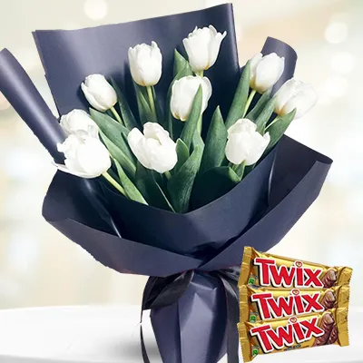 Tulips and chocolates