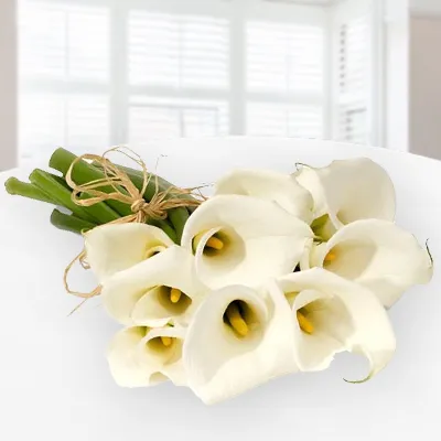 9 Stem Calla Lily White