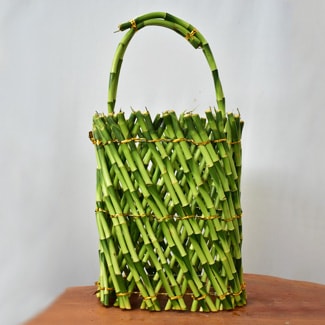 Bamboo Style Basket
