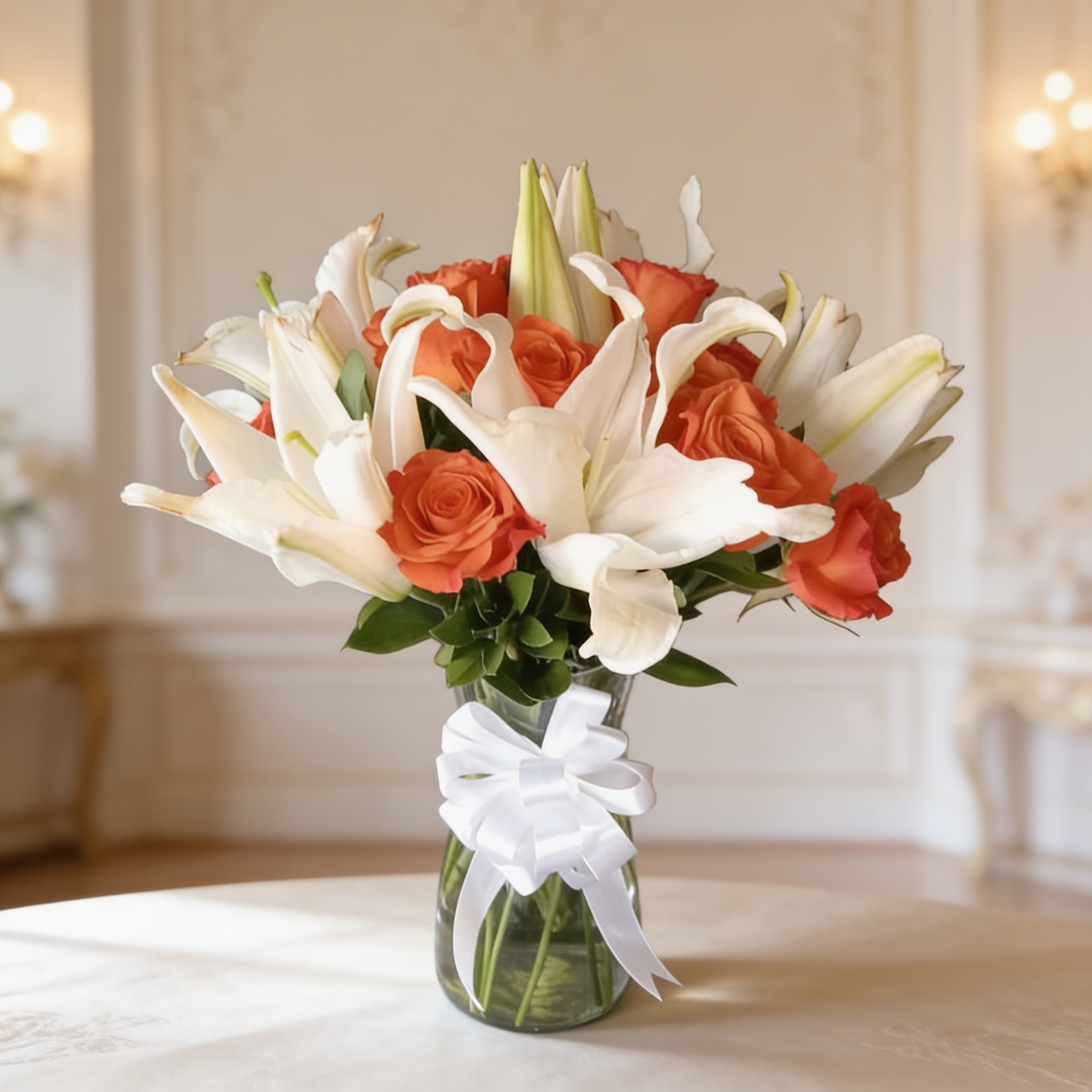 Gorgeous Roses & Lilies Bouquet