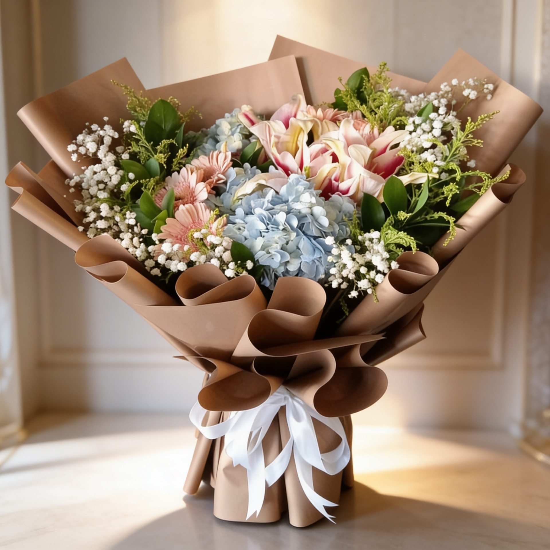 Hydrangea Flower Bouquet