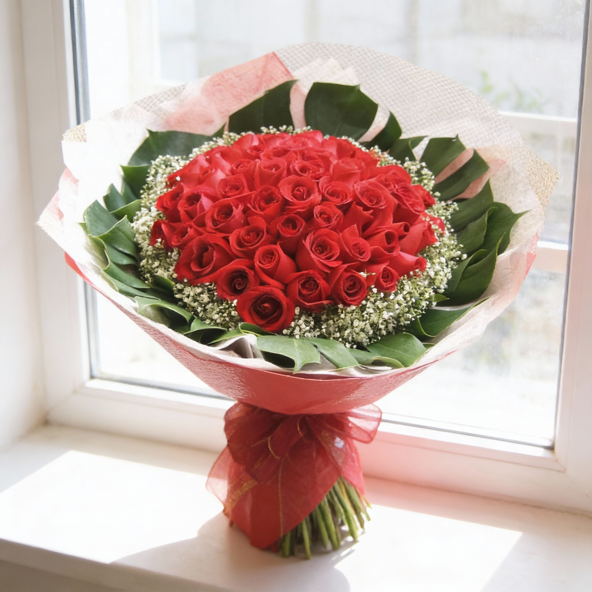 5 Dozen Red Rose Bouquet