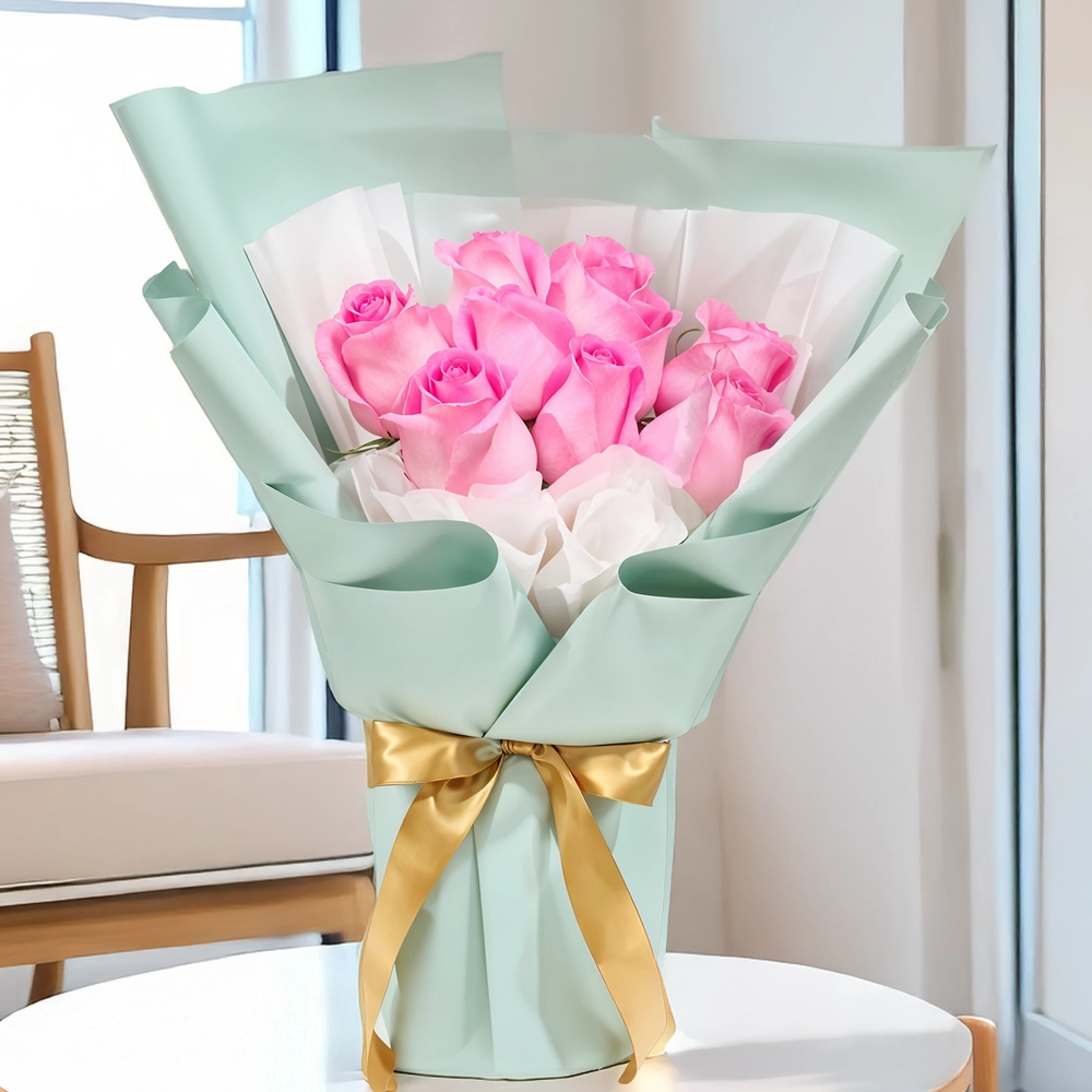 Bouquet of Dark Pink Roses