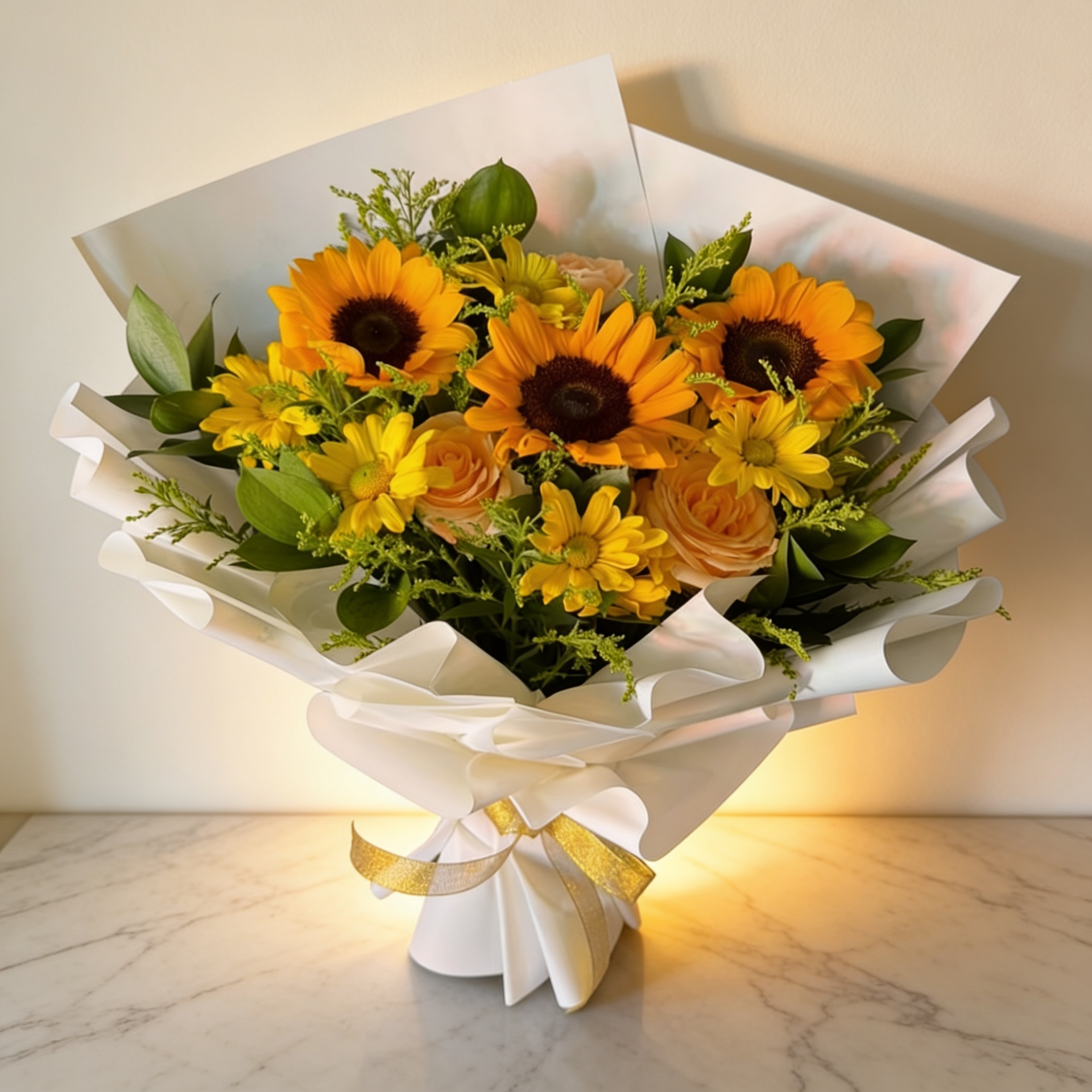 Sunflower & Rose Bouquet